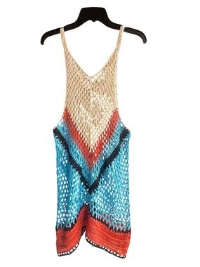 Venus Crochet Detail Bathing Suit Cover-up (Small)